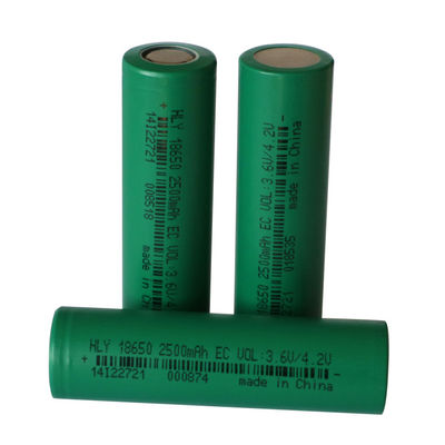 NCM 3.6v 18650 بطارية 2500mAh للدراجات الكهربائية / سكوتر