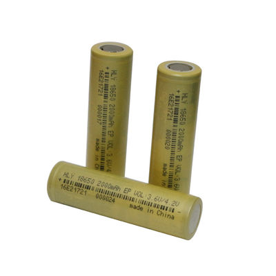 تخزين الطاقة Li Ion 2000mah 18650 بطارية قابلة لإعادة الشحن KC CE BIS