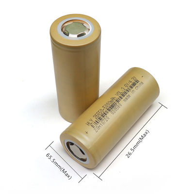 5000mAh 26650 3.6 فولت بطارية ليثيوم قابلة للشحن عالية معدل التفريغ