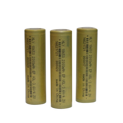 2000mAh 3.6V 18650 بطارية ليثيوم أيون 500 مرة للأدوات الكهربائية