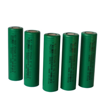 3.6V 2500mah Li Ion 18650 حزمة بطارية خلايا أسطوانية 500 مرة دورة حياة طويلة
