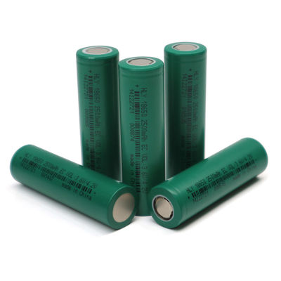 خلايا البطارية الأسطوانية HLY 18650 OEM 3.6V 2500mah للمركبات الكهربائية
