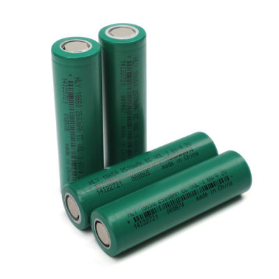 خلايا البطارية الأسطوانية HLY 18650 OEM 3.6V 2500mah للمركبات الكهربائية