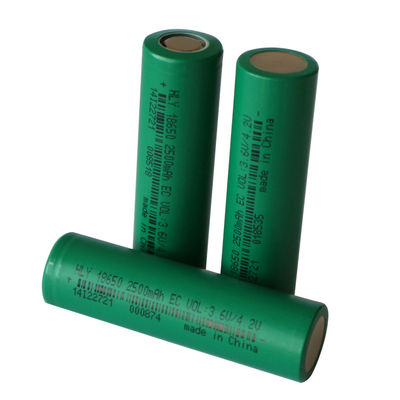 تخزين الطاقة في الهواء الطلق معدل تفريغ عالي 18650 بطاريات Li Ion Pack 3.6V 2500mah