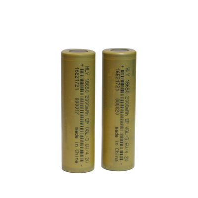 3.6V 2000mAh 18650 Li Ion خلية بطارية شمسية قابلة لإعادة الشحن للإلكترونيات الاستهلاكية