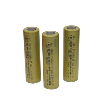 3.6V 2000mAh 18650 Li Ion خلية بطارية شمسية قابلة لإعادة الشحن للإلكترونيات الاستهلاكية