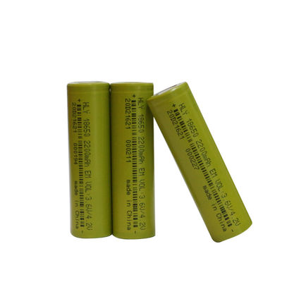 FCC 18650 قابلة للشحن 2200mAh بطارية ليثيوم أيون معدل تفريغ عالي